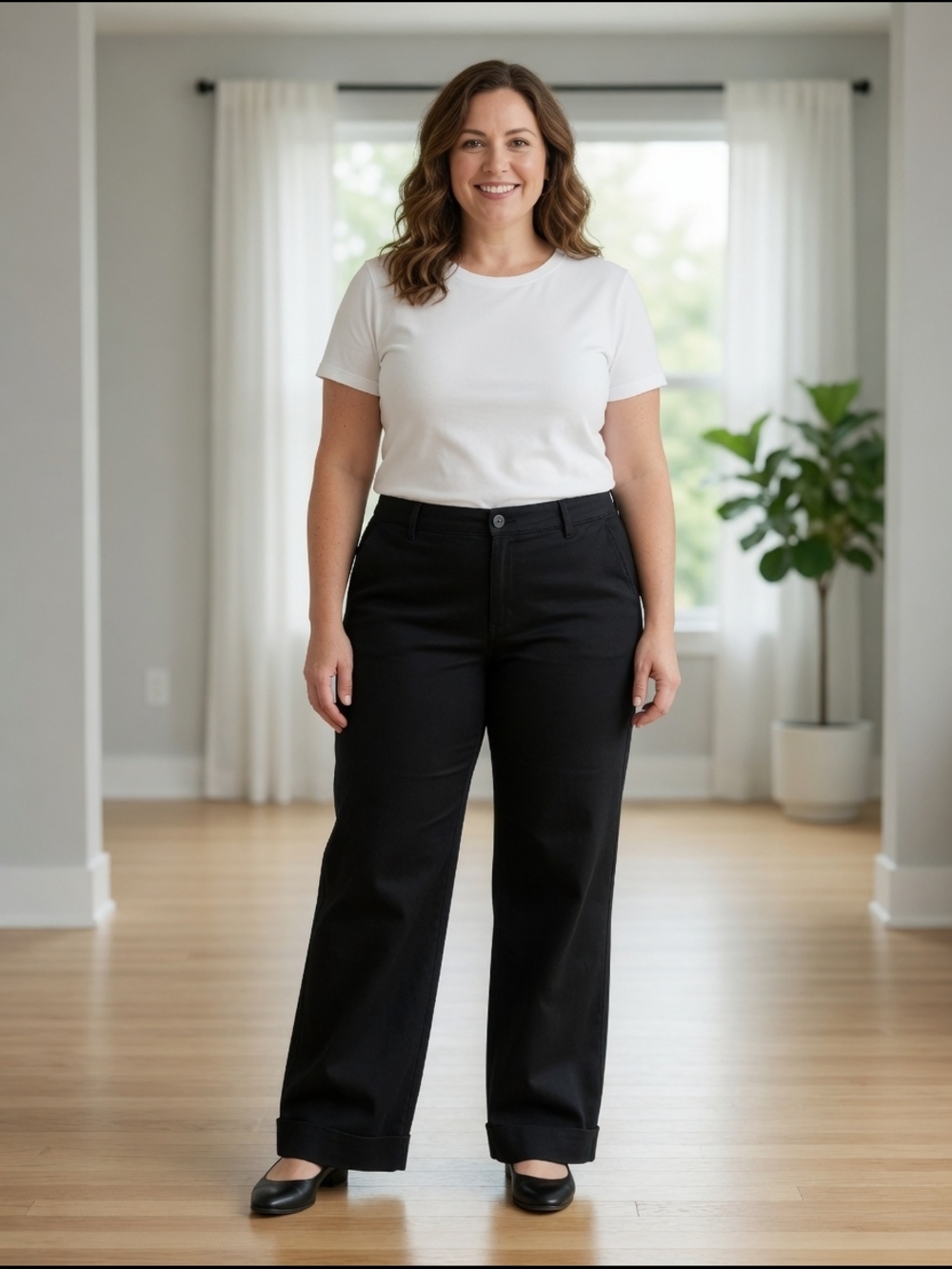 Westbound Black Wide-Leg Pants